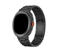 WUURAA Bracelet en titane Pour Samsung Galaxy Watch 8Classic 46mm/8 44 40mm, bracelet à ajustement rapide Pour Samsung Ultra 2/Ultra 47 mm(Black,For Galaxy 8Classic 46mm)