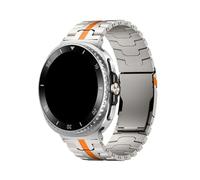 WUURAA Bracelet en titane Pour Samsung Galaxy Watch 8Classic 46mm, 8 44mm, 40mm, Pour Samsung Watch Ultra 2025(Titanium orange,For Galaxy 7 Ultra 47mm)