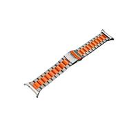 WUURAA Bracelet en titane Pour Samsung Galaxy Watch Ultra 47 mm sans espace, bracelet à extrémité incurvée, bracelet d'affaires Pour GALAXY Ultra 47 mm, correa en métal(Titanium orange)