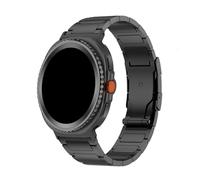 WUURAA Bracelet en titane sans espace Pour Samsung Galaxy 8Classic 46mm, 8 44mm 40mm,Pour Watch Ultra 47mm/Ultra2(Black,For Galaxy 8 44mm)