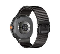 WUURAA Bracelet milanais en métal Pour Samsung Galaxy Watch 8/8Classic 46mm, Band en acier inoxydable Pour Watch Ultra 47mm, bracelet de remplacement(Black,For Galaxy Ultra (2025))