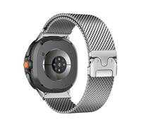 WUURAA Bracelet milanais en métal Pour Samsung Galaxy Watch 8/8Classic 46mm, Band en acier inoxydable Pour Watch Ultra 47mm, bracelet de remplacement(Silver,For Galaxy 8 44mm)