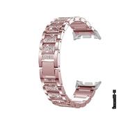 WUURAA Bracelet tendance bling-bling Pour Samsung Galaxy Watch 8/8Classic 46mm, Band en métal Pour Samsung Ultra 2025/7 47mm, bracelet for femme(RGP,For Galaxy 8 44mm)