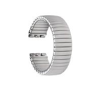 WUURAA For bracelet de montre élastique en acier inoxydable Pour Swatch, bracelet de montre élastique à ressort 17mm 20mm(Silver(Matte style),20mm)