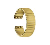 WUURAA For bracelet de montre élastique en acier inoxydable Pour Swatch, bracelet de montre élastique à ressort 17mm 20mm(Golden(Matte style),17mm)