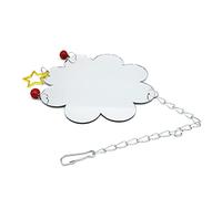WUURAA Jouets De Poulet pour Poules avec Miroirs Jouet De Miroir De De Poulet avec De Cloche pour Poussins Coqs Grand Miroir Latéral Miroir De Perroquet pour Cage