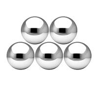 WUURAA Lot de 5 boules d'observation en acier inoxydable polies creuses réfléchissantes pour jardin, bassin