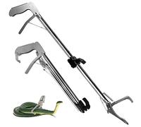 WUURAA Pince serpent professionnelle 71,1 cm, 101,6 cm, 119,4 cm, robuste attrape-serpent, pince en métal, pince à mâchoire large, outil de manipulation pliable, pince serpent, pince à serpent, pince