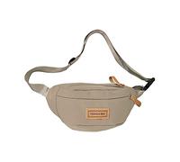 WUURAA Sac banane en nylon de capacité, sac de ceinture de sport, sac de poitrine pour adolescents, unisexe, sac à bandoulière, kaki