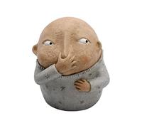 WUURAA Statues de nez en résine pour la maison, les toilettes, la salle de bain, décoration de bureau, figurine décorative de 16 cm, sculpture de nez de garçon tenant la salle de bain