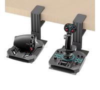 wuutyty Lot de 2 Supports de bureau HOTAS pour joysticks et manettes des gaz simulateur de vol, compatible Logitech X56/X52/X52 Pro, Thrustmaster T-Flight Hotas/T.16000M FCS/Sol R2/R4/TCA