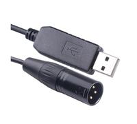 WUUXLIZMX Convertisseur USB vers série Câble Adaptateur série FTDI USB vers RS485 DMX in Port for Marani DPA240P 2 entrées - 4 Sorties Gestion des Haut-parleurs(5m,Black USB House)