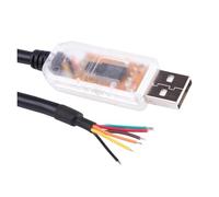 WUUXLIZMX Convertisseur USB vers série FTDI USB vers RS485 connecteur de convertisseur d'extrémité de Fil câble de brochage de câblage Compatible USB-RS485-WE-1800BT(Transparent 6 Wires)