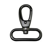 Wuuycoky Fermoir Mousqueton Pivotant avec Anneau Oval et Pince Couleur Fusil, LEN:2.4",oval ring inner Diam:2",4Pcs