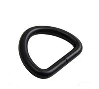 Wuuycoky Lot de 7 anneaux noirs en forme de D non soudés pour sangles, 7 tailles en option, Inner Diam:1.25",Inner height:0.8",10Pcs