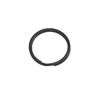 Wuuycoky Métal Noir Surface Incurvée Porte-Clés Anneau Fendu Outer Diameter:25mm,200 Pcs