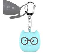 Wuvfojca Alarme personnelle sécurisée - avec lumière, Porte-clés Portable et Mignon,Dispositif de Protection Individuelle Porte-Clés,pour Voyage, déplacements, randonnée, Escalade, Course, Promenade,