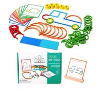 Wuvfojca Bâtonnets intelligents pour - Jeu d'entraînement de pensée logique | Jeu de Puzzle éducatif pour et Filles, écoliers primaires, salles de Classe, école, soirées familiales, éducateurs