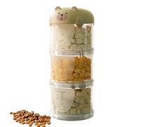 Wuvfojca Boîte À Friandises Pour Chat Lot De 2 Verseuses À Croquettes Pour Nourriture Aliments Et Friandises Transparent Rangement Hermétique Anti-Odeurs Pour Chats Et Petits Animaux