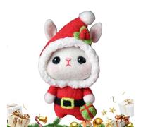 Wuvfojca Décorations de Noël en Feutre,Artisanat Décoratif DIY Lapin Et Élan,Kit de Matériel pour Artisanat Animal | Pour La Salle De Classe La Pièce L'Arbre De Noël Les Et Les Adultes