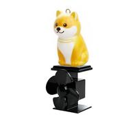 Wuvfojca Figurine de chien, décoration de moto avec éclairage - Figurine animale alimentée par le vent, pour motos, vélos, scooters, conduite de nuit en plein air, femmes et hommes