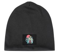 wuvhpxzz Bonnet chaud unisexe Yogos Big Trouble in Little China Fu Manchu Kurt Rsell rétro doublé en polaire Bonnet d'hiver pour homme Bonnet à revers en tricot tendance pour femme, noir 1, Taille
