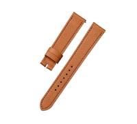 WUWMTUTCK Accessoires de montre, couche supérieure en cuir 20mm, ceinture adaptée for bracelets Hermes H Hour HH1.510/501, Texture relief(Yellowish brown,16mm)