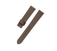 WUWMTUTCK Accessoires de montre, couche supérieure en cuir 20mm, ceinture adaptée for bracelets Hermes H Hour HH1.510/501, Texture relief(Dark brown,20mm)