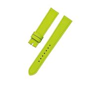 WUWMTUTCK Accessoires de montre, couche supérieure en cuir 20mm, ceinture adaptée for bracelets Hermes H Hour HH1.510/501, Texture relief(Light green,16mm)
