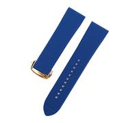 WUWMTUTCK Bande de montre en caoutchouc 20 mm 22 ajusté for Omega Fit for Seamaster 600 Speedmaster Planet Ajustement for les accessoires bracelet étanche silicone océanique(Blue 04,20mm)
