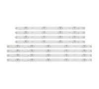 WUWMTUTCK Bande LED for LG TV 47 Pouces, 8 pièces, LC470DUH LC470DUE 47LB5800 47LB5700-ZB 47LF5610 47LB6520(Original 47LB)
