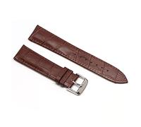 WUWMTUTCK Bandoues de montre en cuir 20 mm Straputterfly Bangle boucle acier Ajustement for Samsung Fit for Galaxy Watch Gear S3 for Frontier(Brown silver,24mm)