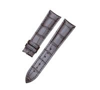 WUWMTUTCK Boucle d'oreille incurvée en Arc, accessoires de montre adaptés for frédérique Constant 20mm 21mm couche supérieure cuir motif bambou(Dark brown,21mm)