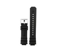 WUWMTUTCK Bracelet de montre en caoutchouc de Silicone 16mm, accessoire de bracelet de montre noir for hommes adapté for CASIO for G-SHOCK 4778 AW-591 AW-590 AW-5230 AWG-M100 AWG-M101(Black-S pin)