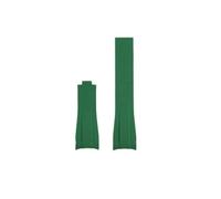 WUWMTUTCK Bracelet de montre en caoutchouc de silicone adapté for Rolex adapté for Daytona adapté for Submariner Yacht Master 20 mm couleur unie noir bleu rouge vert blanc marron bracelet de montre(Gr