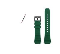 WUWMTUTCK Bracelet de montre en caoutchouc de Silicone adapté for SEIKO NO.5 Prospex SRPD63K1 SRPD79 SRPE31 20mm 22mm noir vert rouge Orange bleu bracelet de montre for hommes(Green-B pin,22mm)