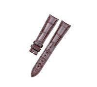 WUWMTUTCK Bracelet de montre en cuir, 20mm, adapté for la Jaeger-LeCoultre MASTER, bracelet concis, noir et marron(Brown)