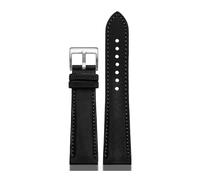 WUWMTUTCK Bracelet de montre en Nylon for fond Lea/ther, 20 21 22 24mm, for hommes, adapté for Tag Heuer F1, for la série Carrera Aquaracer(Black black-S pin,24mm)