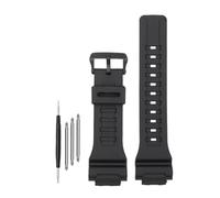 WUWMTUTCK Bracelet de montre en résine de caoutchouc et de Silicone, 18mm, brillant ou mat, for hommes et femmes, adapté for Casio, adapté for G-SHOCK DW-H5600 AQ-S810W AEQ-110(Matte black-B)