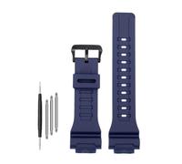 WUWMTUTCK Bracelet de montre en résine de caoutchouc et de Silicone, 18mm, brillant ou mat, for hommes et femmes, adapté for Casio, adapté for G-SHOCK DW-H5600 AQ-S810W AEQ-110(Matte dark blue-B)