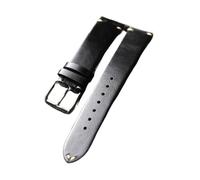 WUWMTUTCK Bracelet en cuir ultra-fin fait for la main 18 19 20 21 22MM Vieux bracelet souple vintage, Bracelet for hommes, style vintage(Brack,22mm)