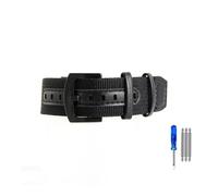 WUWMTUTCK Bracelets de montre en Nylon adaptés for Rolex, adaptés for Seiko, adaptés for Hamilton, adaptés for Omega Khaki Field, bracelet rétro 20 22mm(Black-Black,22mm)