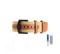 WUWMTUTCK Bracelets de montre en Nylon adaptés for Rolex, adaptés for Seiko, adaptés for Hamilton, adaptés for Omega Khaki Field, bracelet rétro 20 22mm(Khaki-Black,22mm)