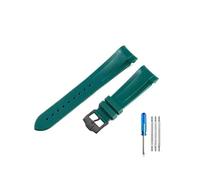 WUWMTUTCK Bracelets de montre en Silicone haut de gamme, adaptés au Tudor 1958 Black Bay Bronze, petite fleur en cuivre, série petite fleur rouge, 22mm(Green-BK-K13)