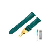 WUWMTUTCK Bracelets de montre en Silicone haut de gamme, adaptés au Tudor 1958 Black Bay Bronze, petite fleur en cuivre, série petite fleur rouge, 22mm(Green-GD-Z20)