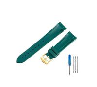 WUWMTUTCK Bracelets de montre en Silicone haut de gamme, adaptés au Tudor 1958 Black Bay Bronze, petite fleur en cuivre, série petite fleur rouge, 22mm(Green-GD-K13)