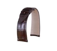 WUWMTUTCK Masquer les bracelets de montre en cuir, noir, marron foncé, accessoires for hommes, adaptés for Frederique Constant Classic(Darkbrown,20mm)