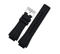 WUWMTUTCK Sangle de silicone T2N720 T2N721 TW2T76300 Men Sport Imperproof Rubber en caoutchouc bracelet Band accessoires montre 16 mm Fit For TimeX(Black black S)