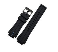 WUWMTUTCK Sangle de silicone T2N720 T2N721 TW2T76300 Men Sport Imperproof Rubber en caoutchouc bracelet Band accessoires montre 16 mm Fit For TimeX(Black blue B)