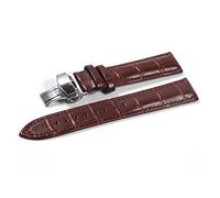 WUWMTUTCK Sangle en cuir de la bande surveillance montée(Brown-s,18mm)